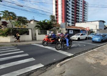 Maceió ganha novas áreas de espera em semáforos para motociclistas